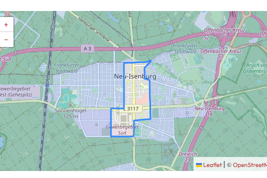 Fördergebiet Neu-Isenburg Stadtumbau