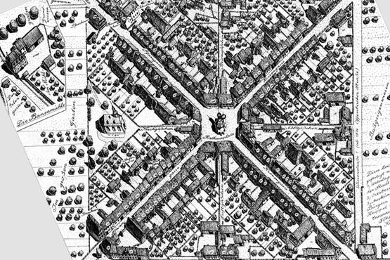 Alter Plan der Hugenottensiedlung